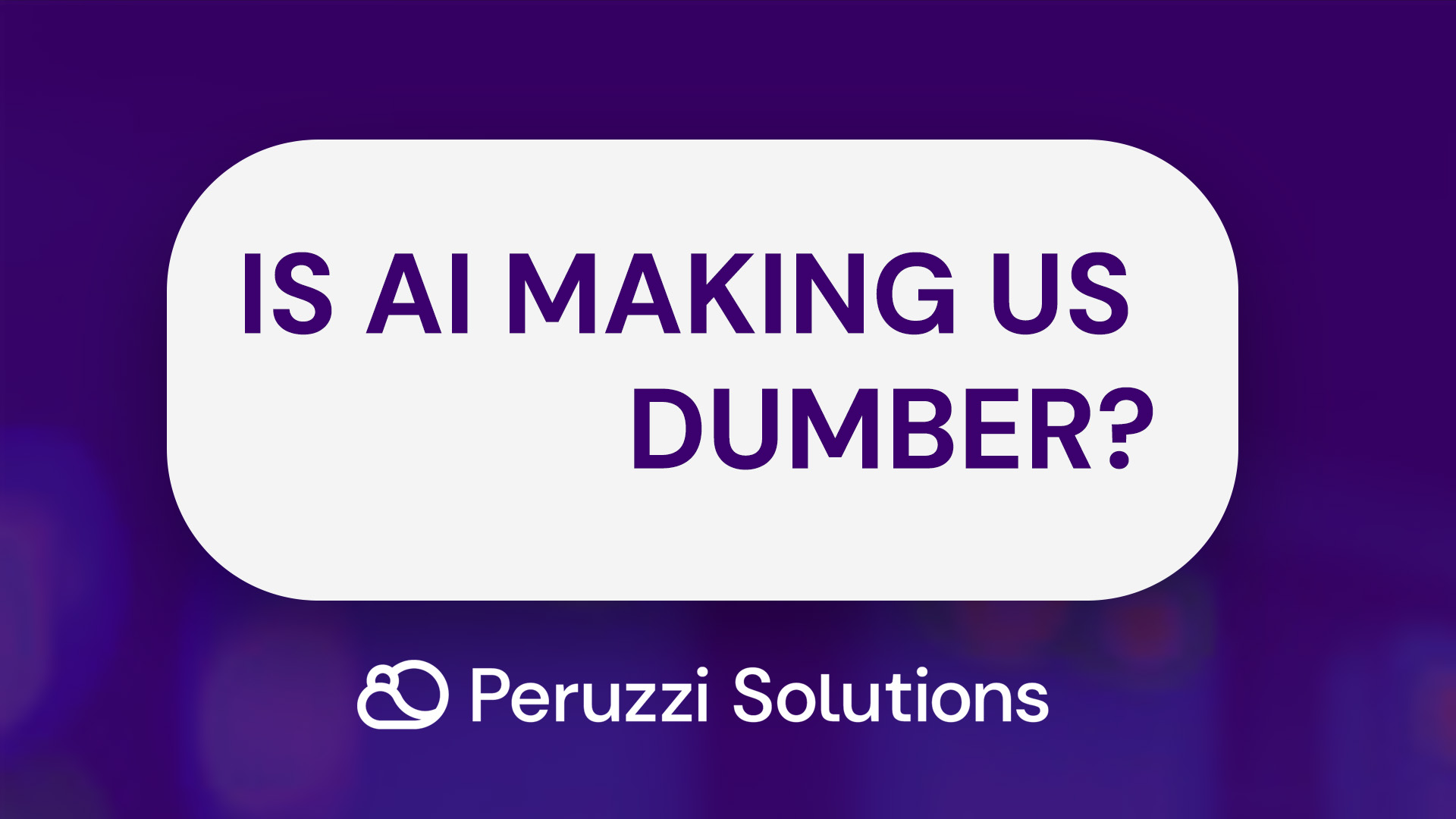 Is AI making us dumber?