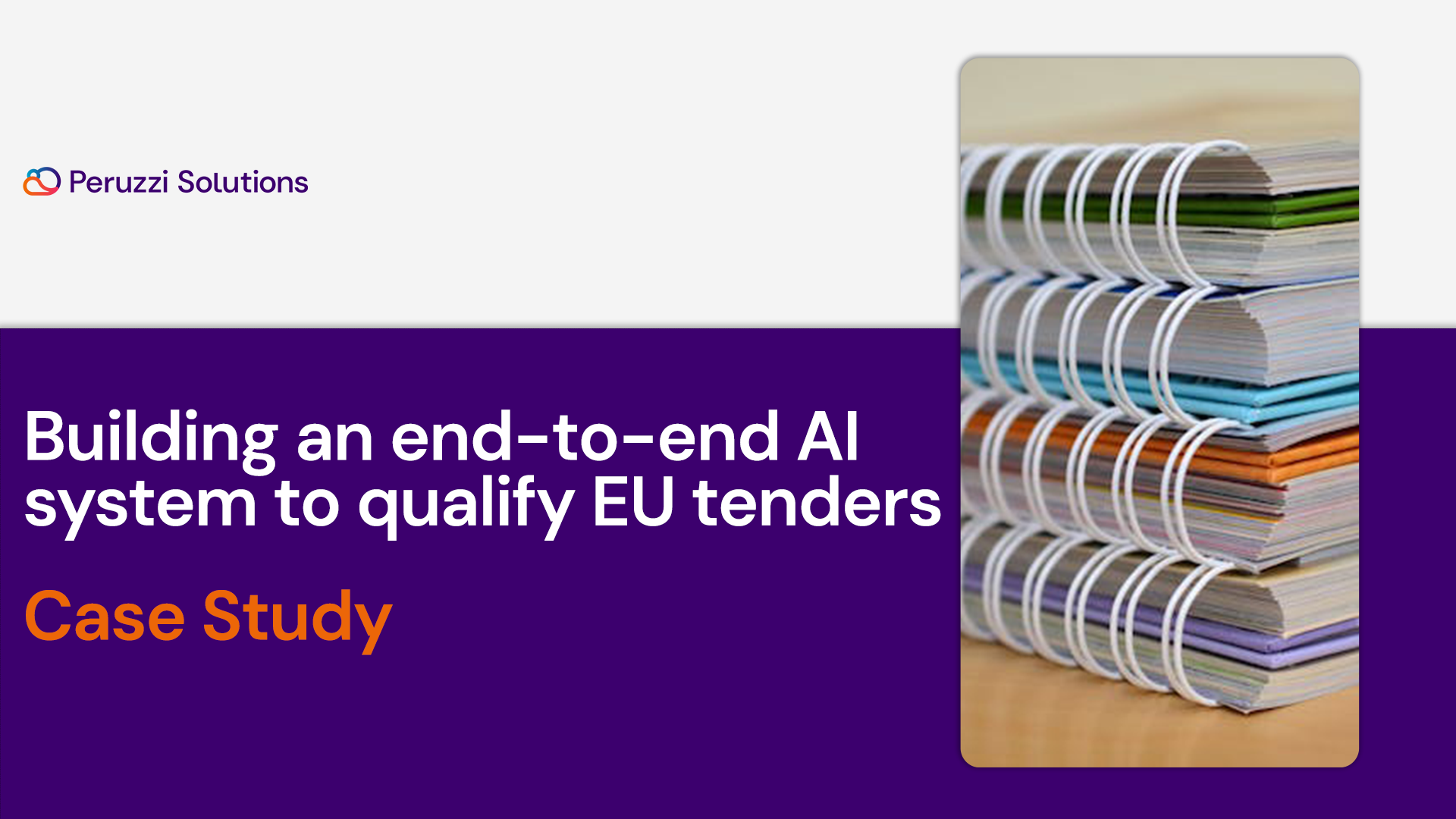 Case Study: Building an end-to-end AI system to qualify EU tenders